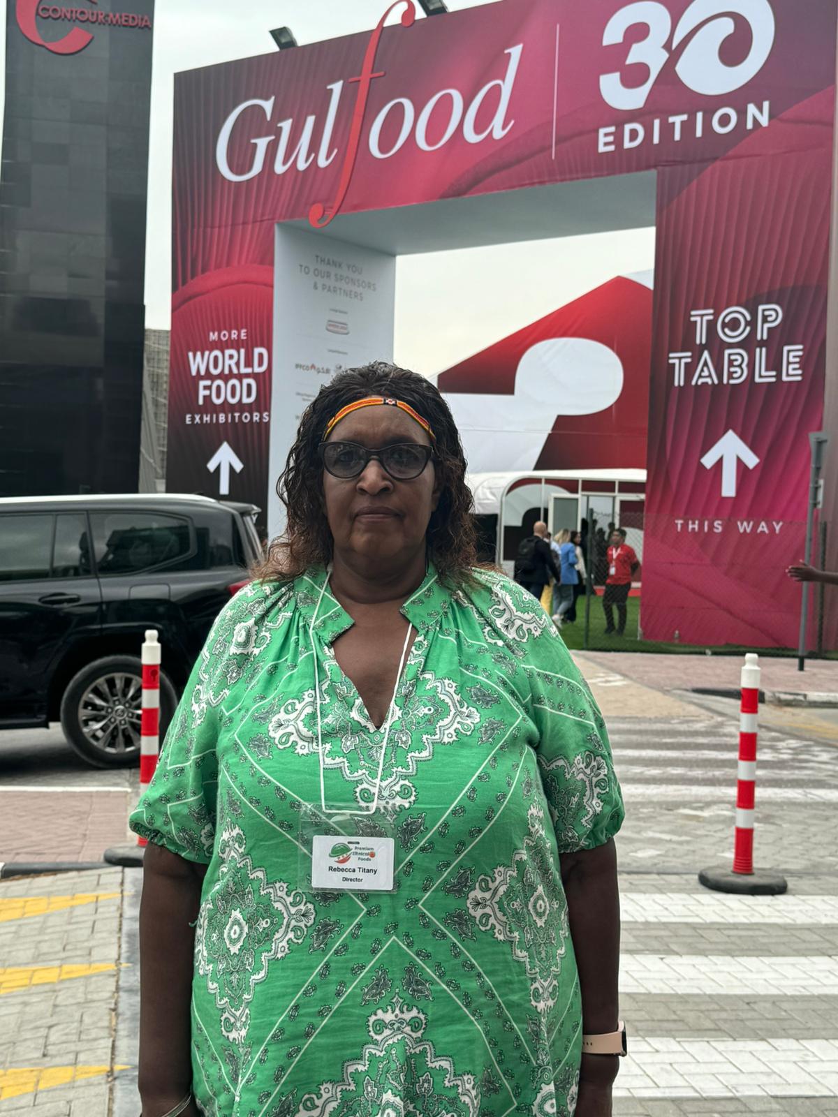 Our Founder at the gulfood in dubai show casing hass avocado